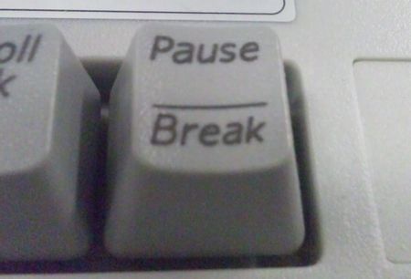 pause/breakキー